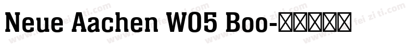 Neue Aachen W05 Boo字体转换